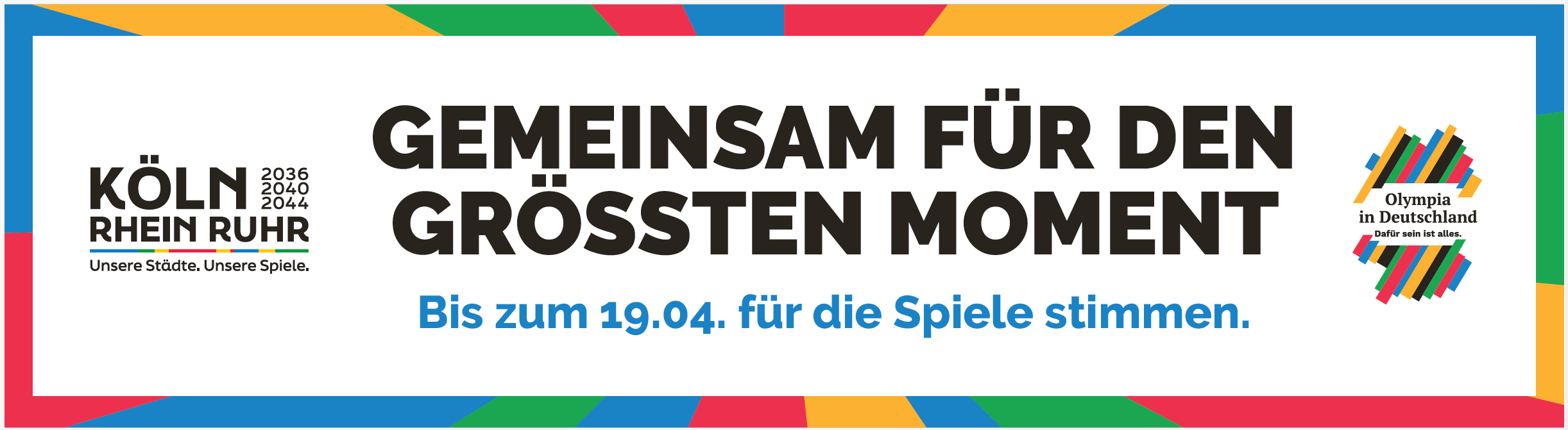 Abstimmen für Olympia an Rhein und Ruhr
